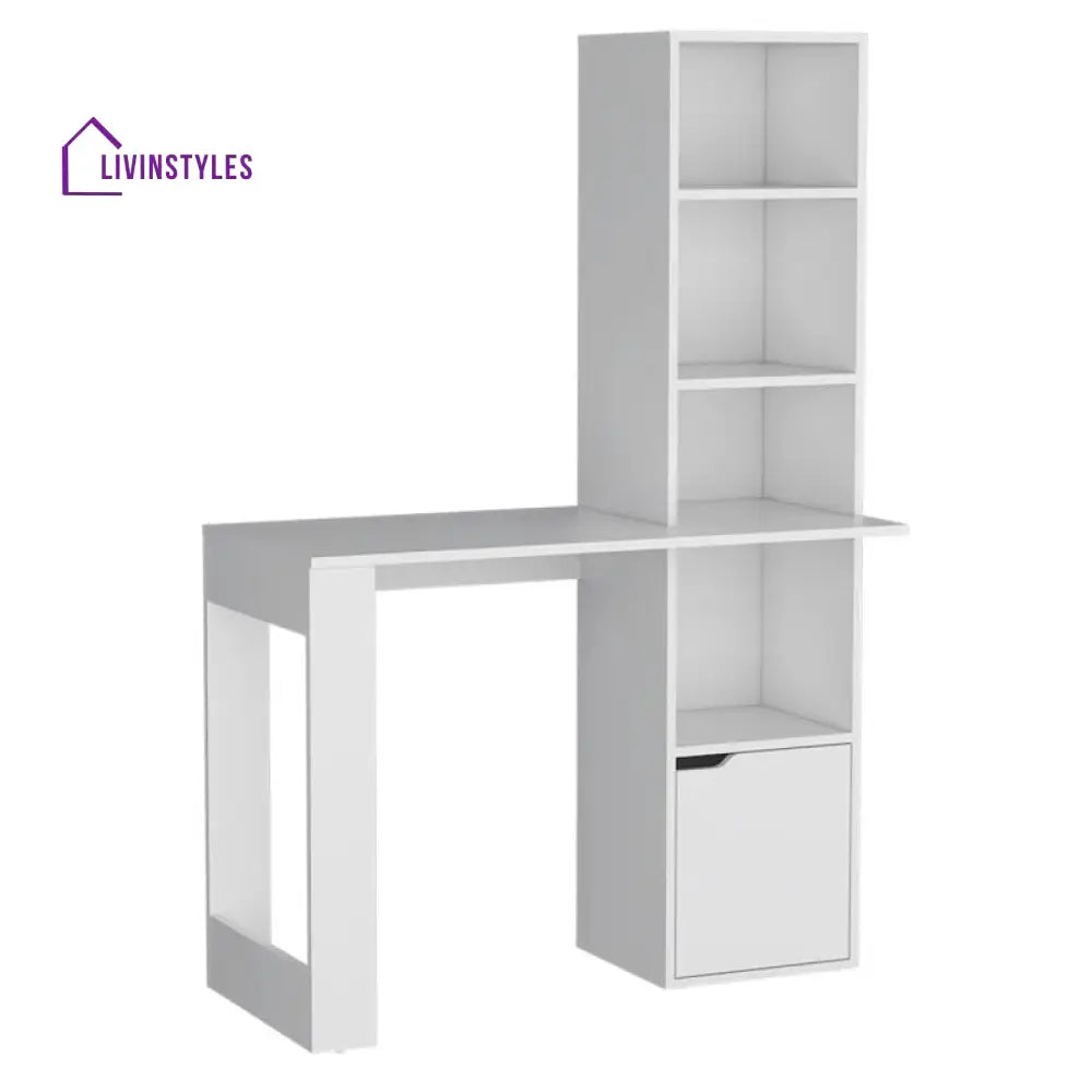 Ulyana White Study Table for Students