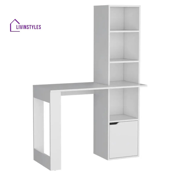 Ulyana White Study Table for Students