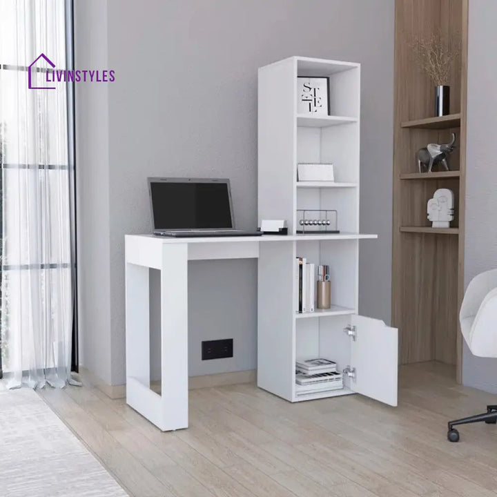 Ulyana White Study Table for Students