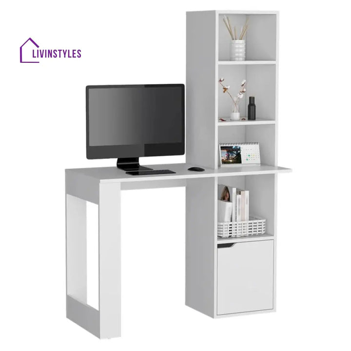 Ulyana White Study Table for Students