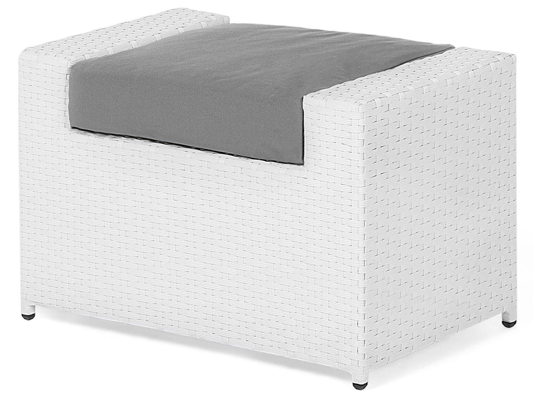 Nicholas Outdoor Sofa Set 3 Seater , 2 Single seater With Ottoman and 1 Center Table Set (White)