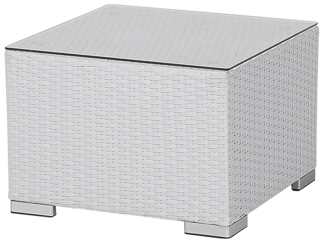 Ulva Outdoor Sofa Set 8 Seater , Single Seater and 2 Center Table Set (White + Grey)