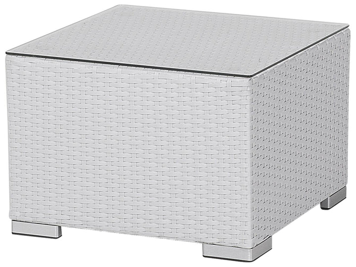 Ulva Outdoor Sofa Set 8 Seater , Single Seater and 2 Center Table Set (White + Grey)