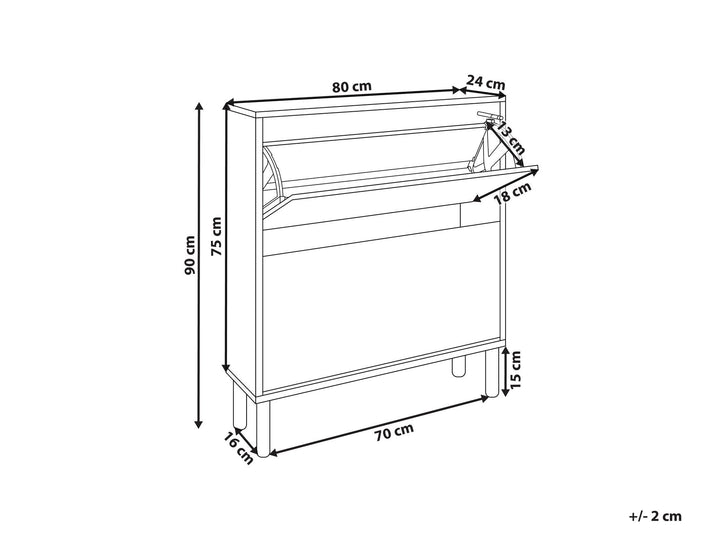 OmkarWood Solace Premium Engineered Wood Shoe Cabinet