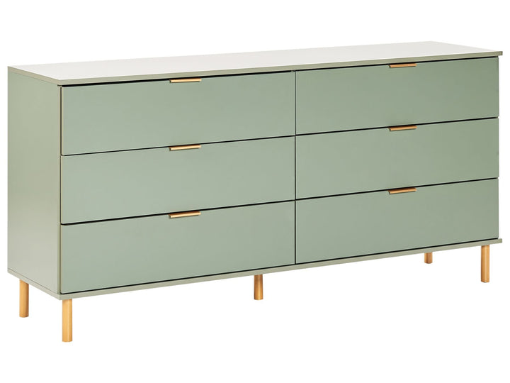 Sage Luxe 6-Drawer Sideboard by OmkarWood Furniture