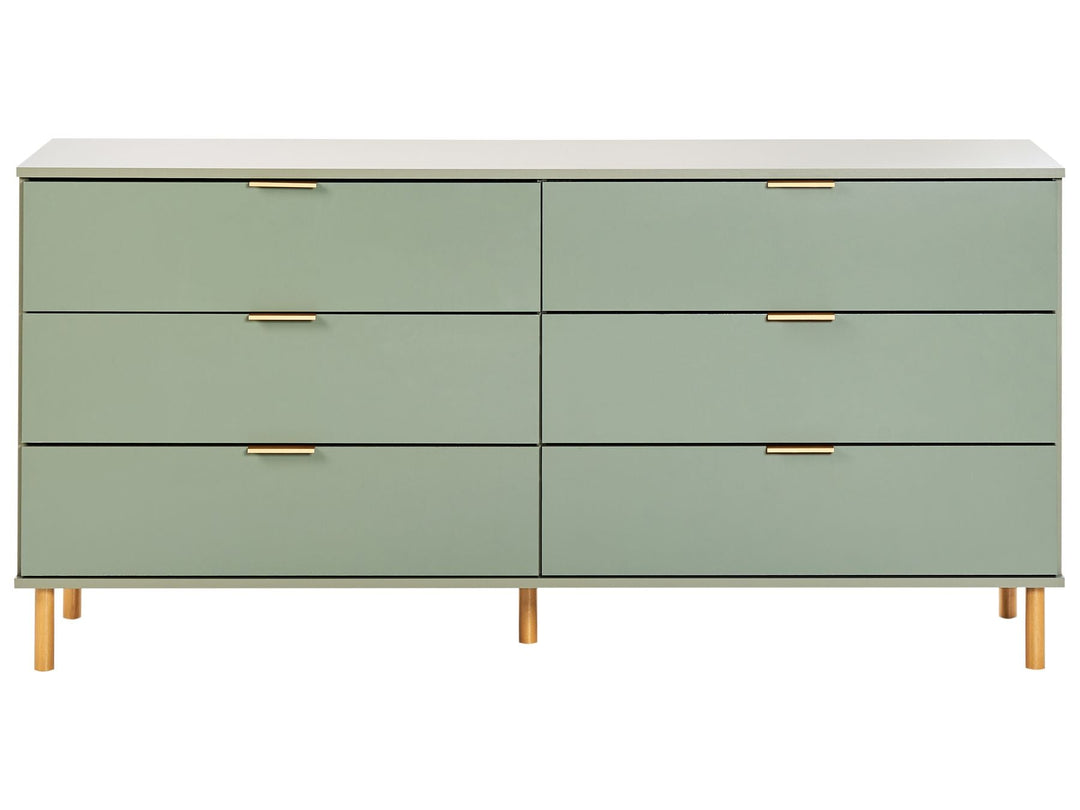 Sage Luxe 6-Drawer Sideboard by OmkarWood Furniture