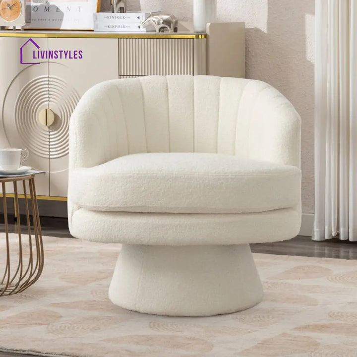 Urvashi Solid Wood and Fabric Arm Chair | Living Room Chair | Lounge Chair