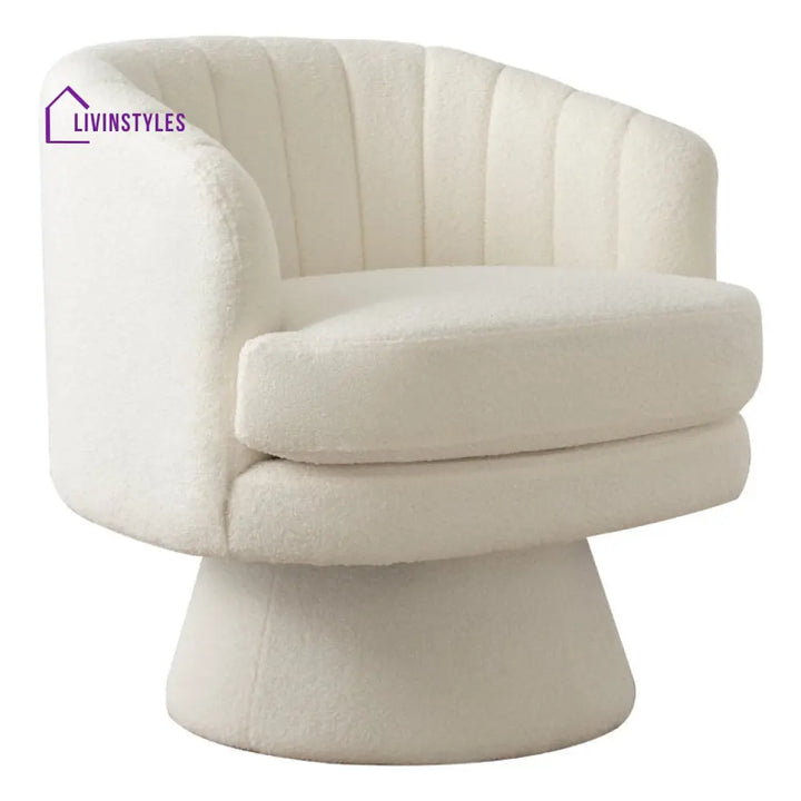 Urvashi Solid Wood and Fabric Arm Chair | Living Room Chair | Lounge Chair