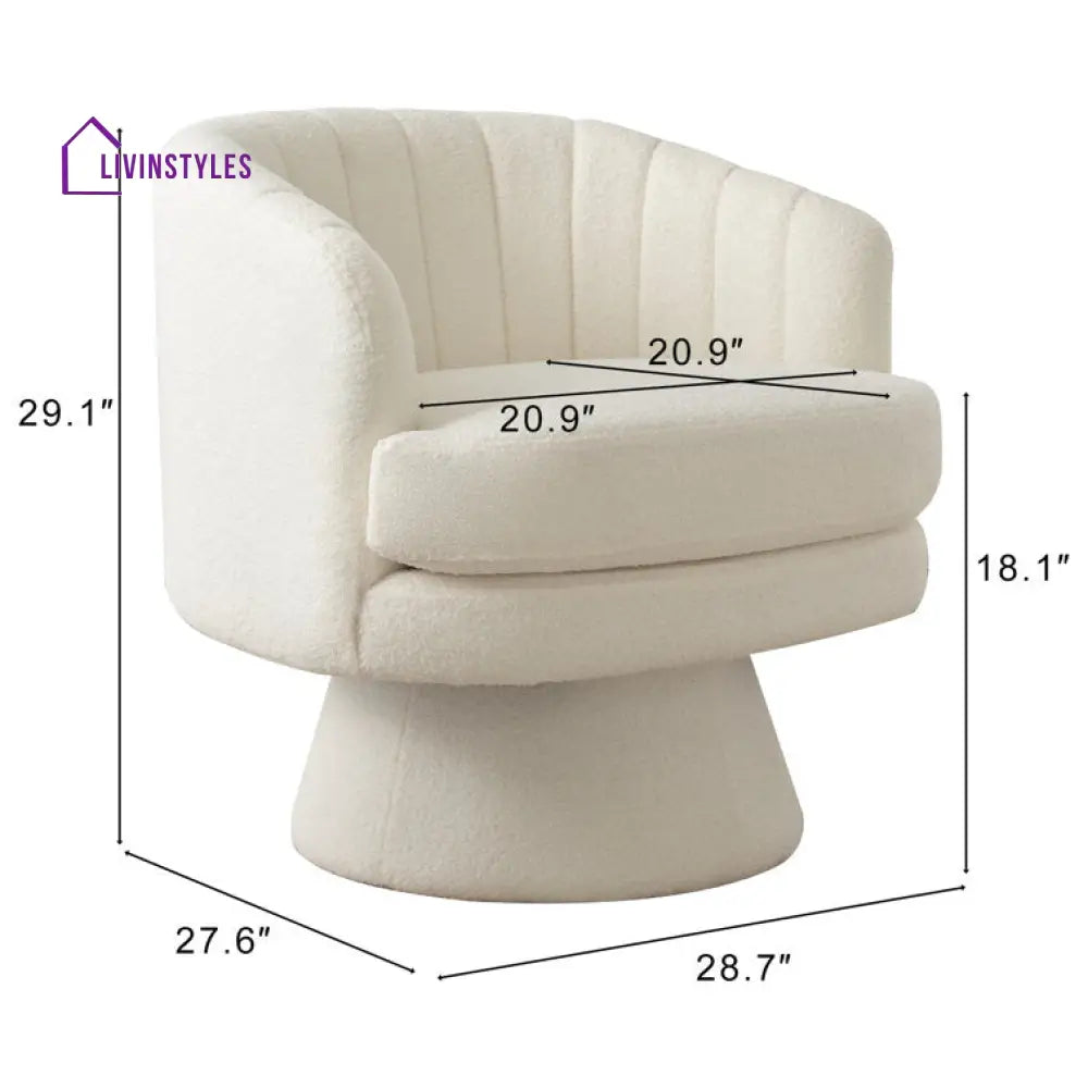 Urvashi Solid Wood and Fabric Arm Chair | Living Room Chair | Lounge Chair