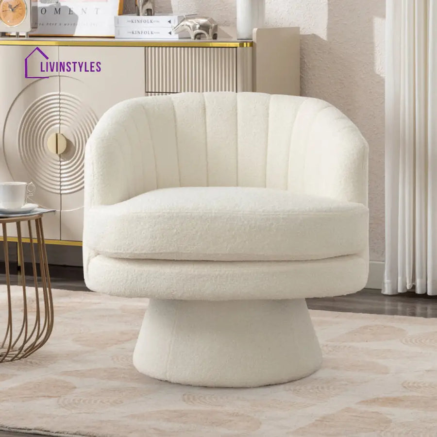 Urvashi Solid Wood and Fabric Arm Chair | Living Room Chair | Lounge Chair