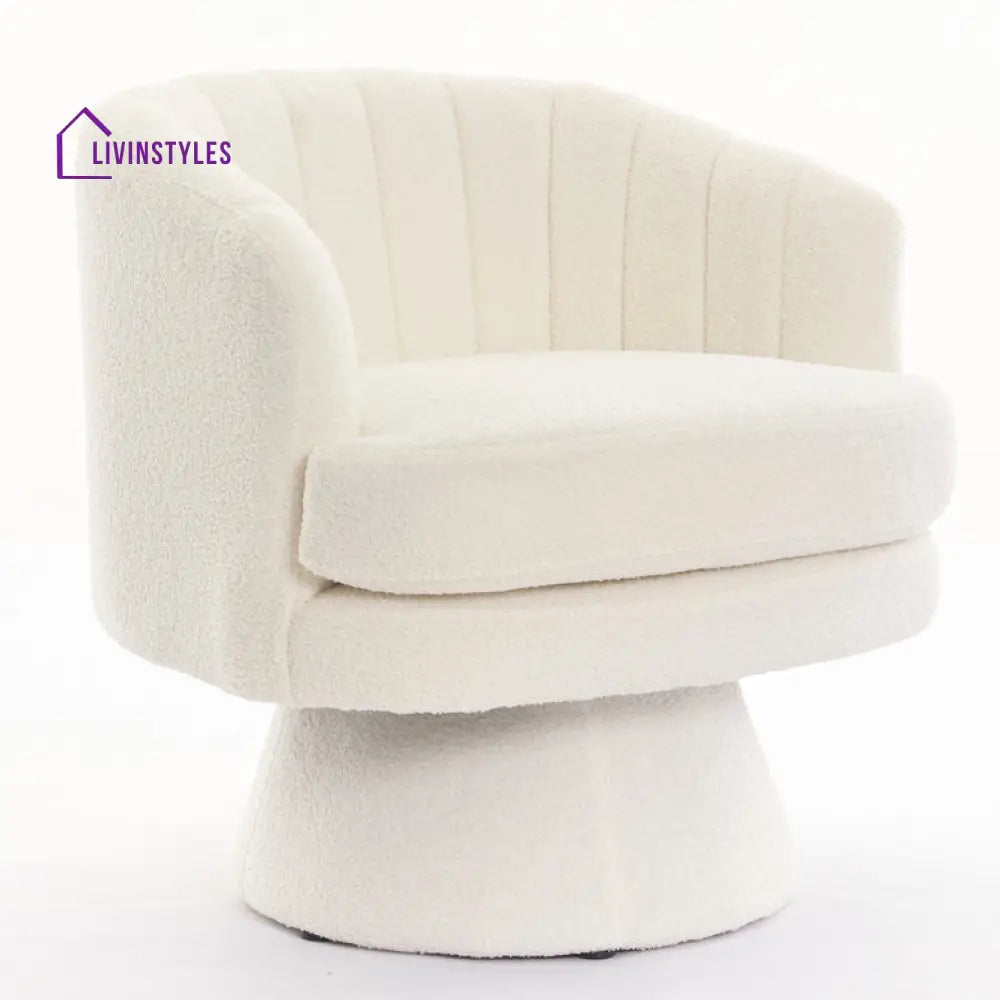 Urvashi Solid Wood and Fabric Arm Chair | Living Room Chair | Lounge Chair