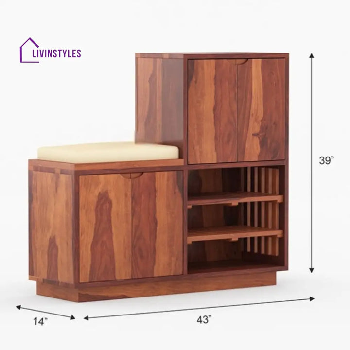 Urvashi Solid Wood Shoe Rack