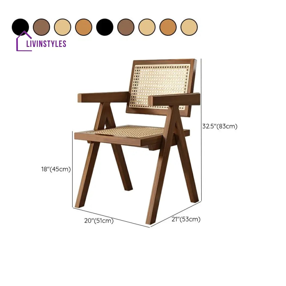 Urvashi Wooden Dining Chair | Sheesham Wood - Single Chair