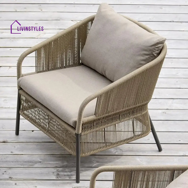 Urvi 2-Piece Outdoor Rope Single Seater Sofa - Sofa Set