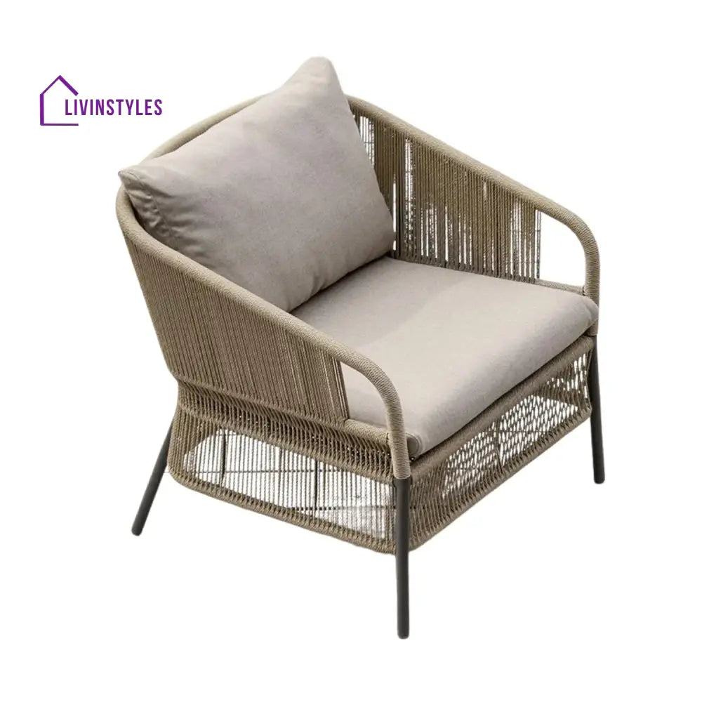 Urvi 2-Piece Outdoor Rope Single Seater Sofa - Sofa Set
