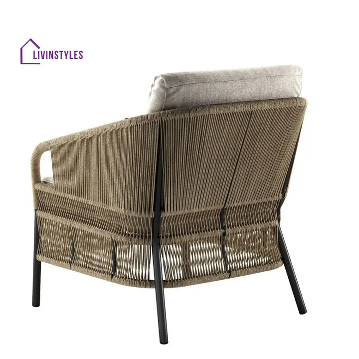 Urvi 2-Piece Outdoor Rope Single Seater Sofa - Sofa Set