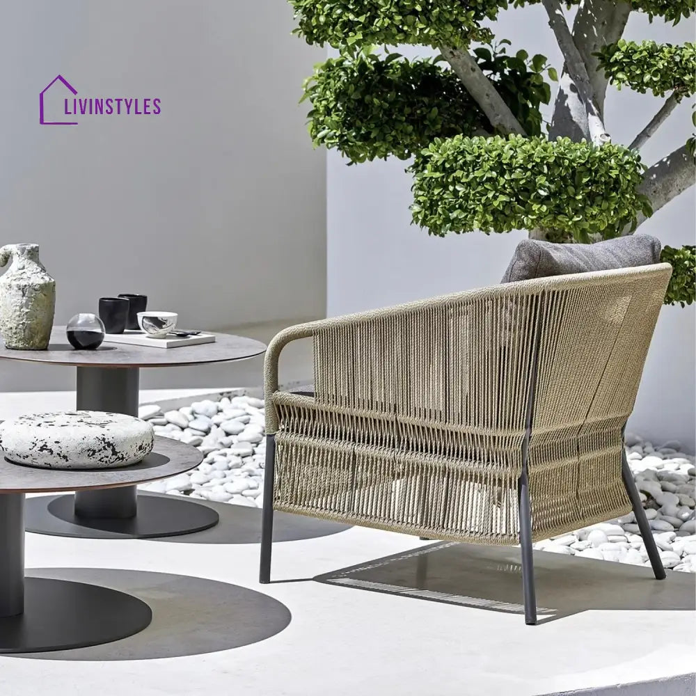 Urvi 2-Piece Outdoor Rope Single Seater Sofa - Sofa Set