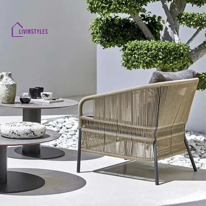 Urvi 2-Piece Outdoor Rope Single Seater Sofa - Sofa Set