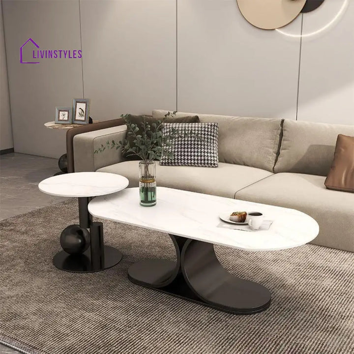 Ushini Stainless Steel Frame Coffee Table for Living Room