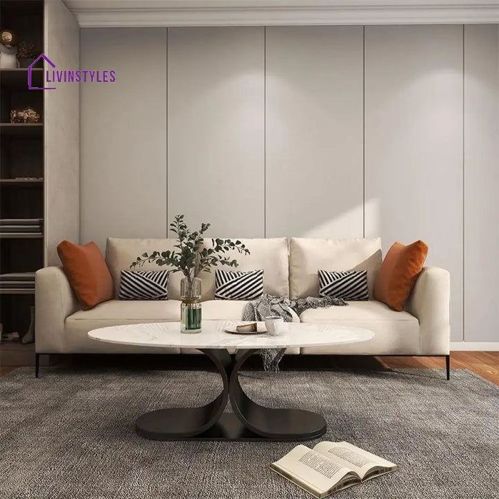 Ushini Stainless Steel Frame Coffee Table for Living Room