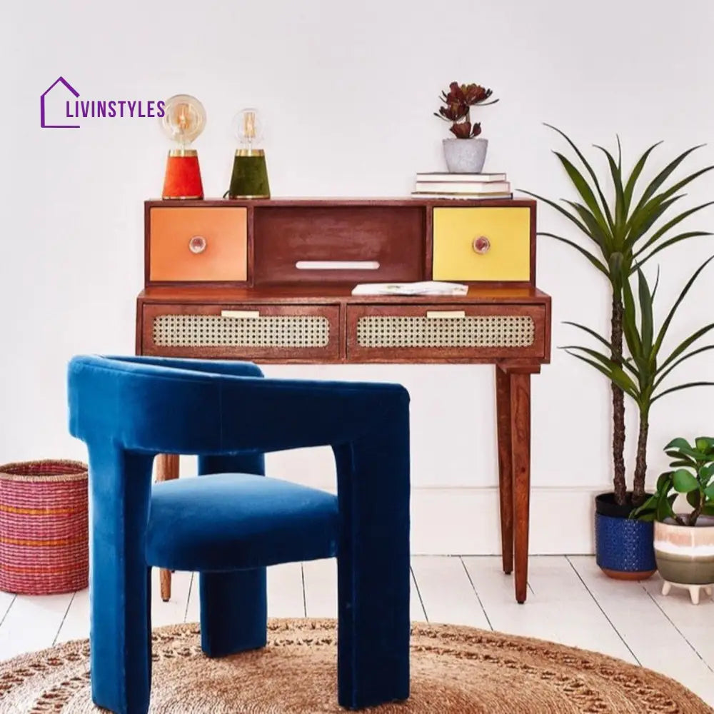 Rattan Study Desk