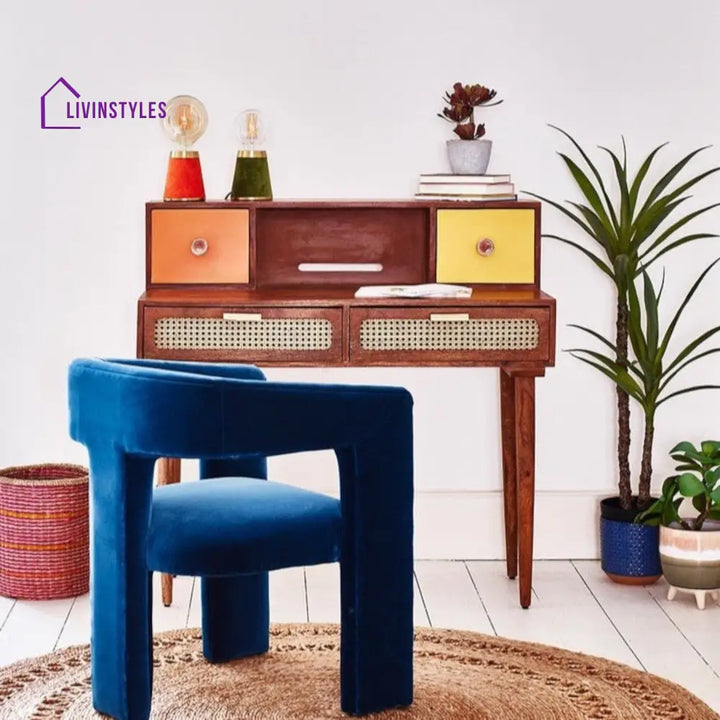 Rattan Study Desk