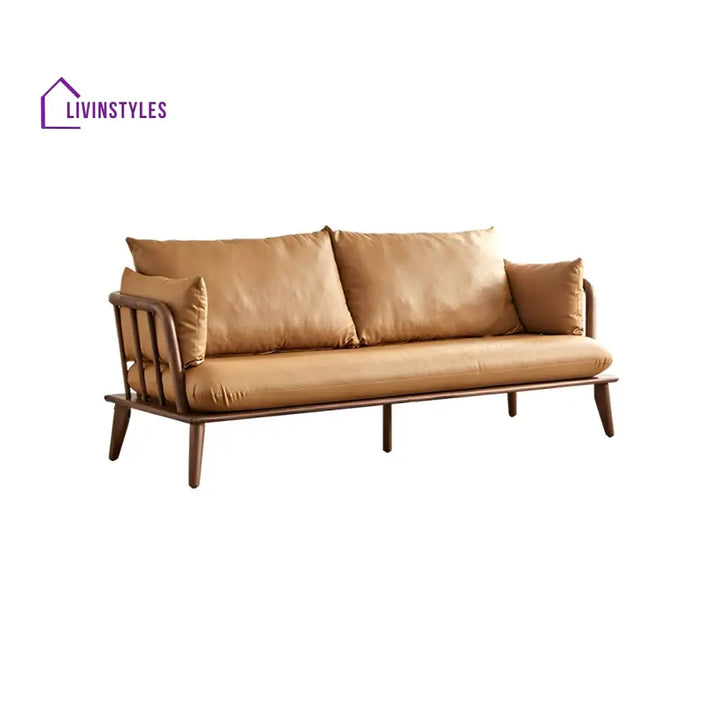 Utkalika Solid Wood 3 + 1 + 1 Seater Sofa for Living Room