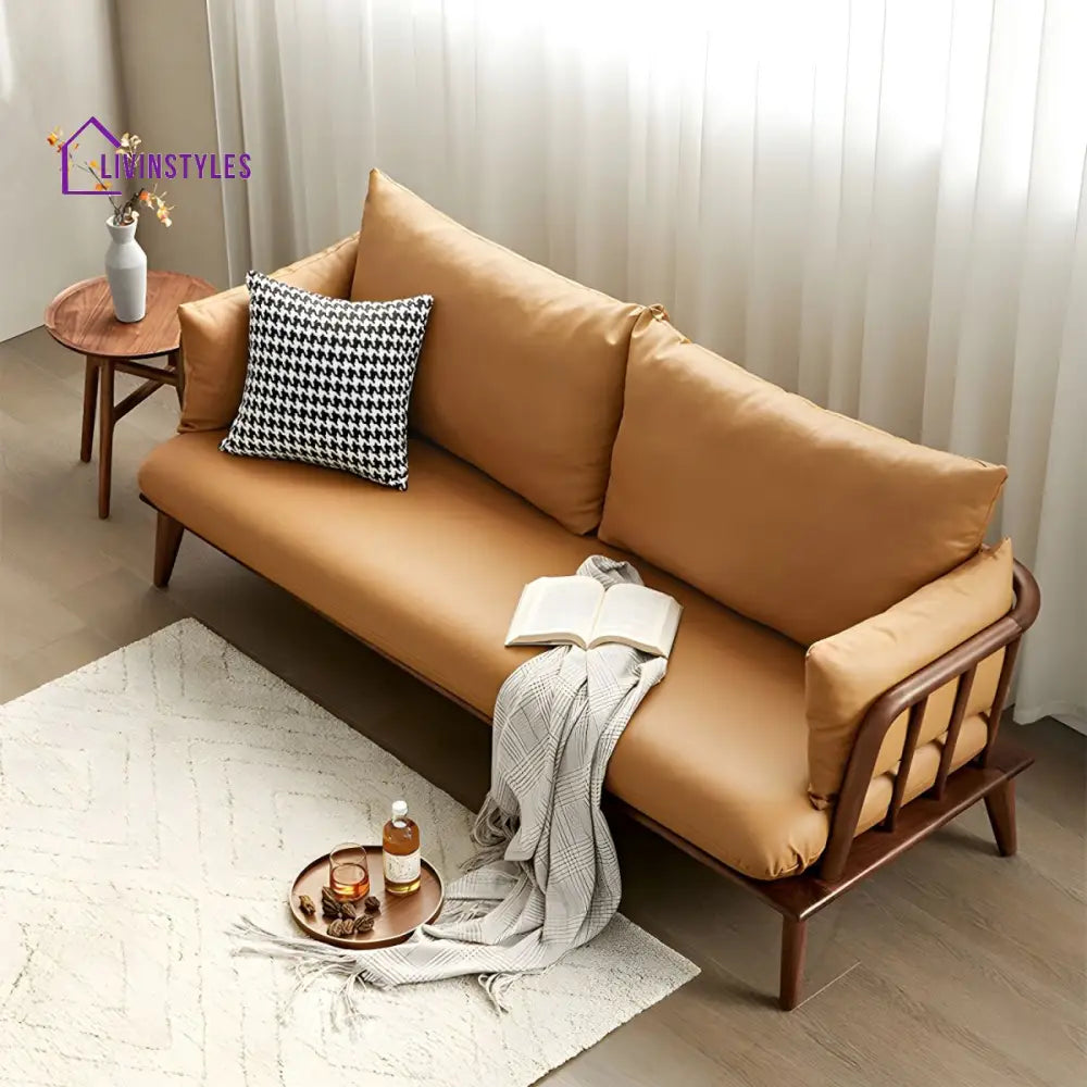 Utkalika Solid Wood 3 + 2 Seater Sofa for Living Room