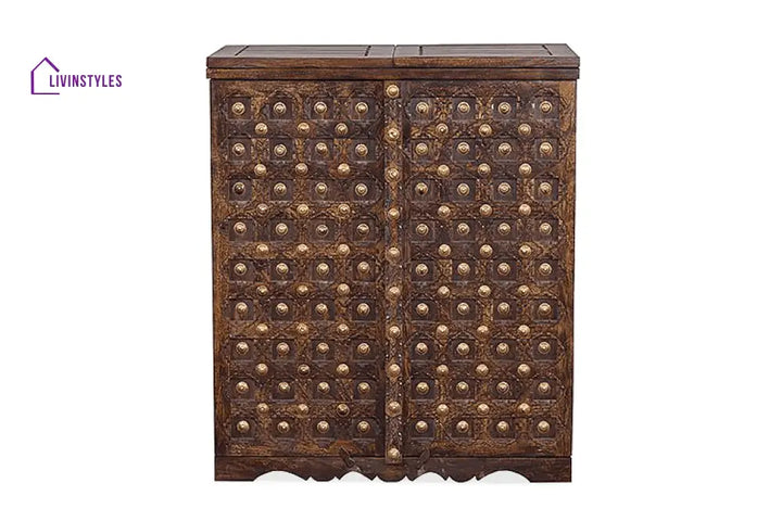 Vadym Solid Wood Bar Cabinet Bar