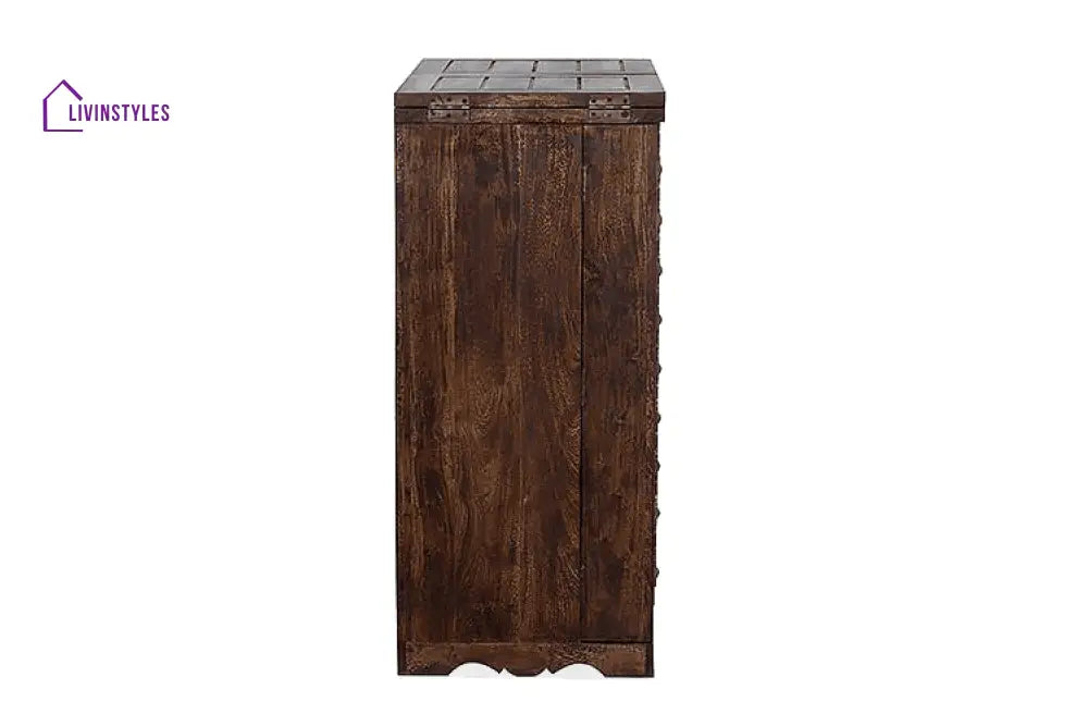 Vadym Solid Wood Bar Cabinet Bar