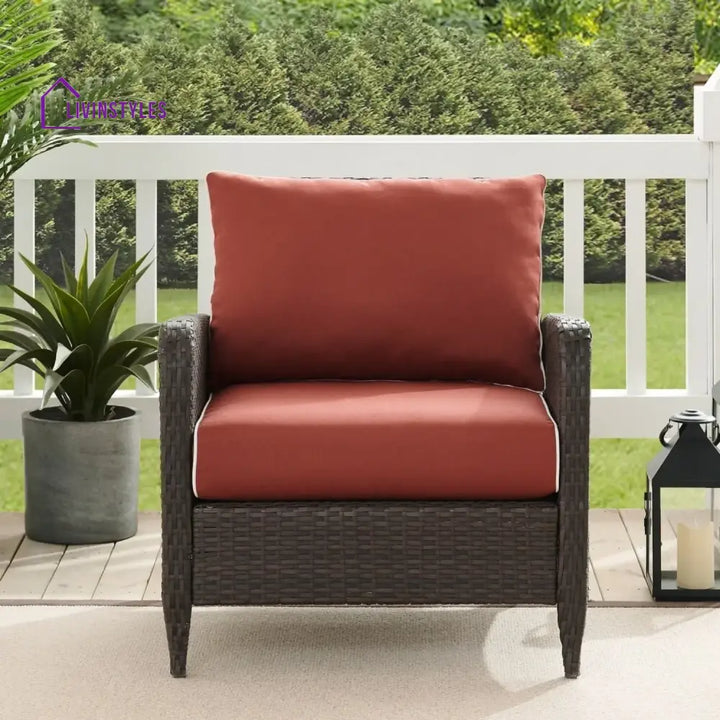 Vaidehi 1-Piece Outdoor Wicker Single Seater Sofa - Sofa Set