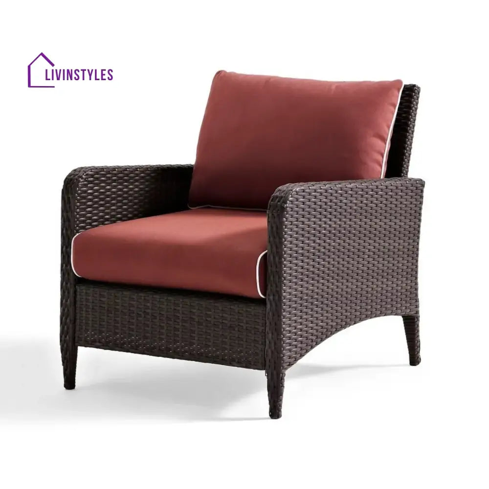 Vaidehi 1-Piece Outdoor Wicker Single Seater Sofa - Sofa Set