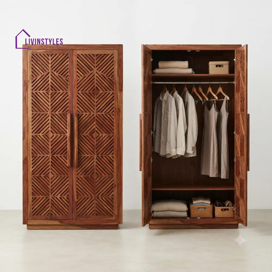 Vaidehi Wooden Wardrobe for Clothes | Cupboard for Clothes