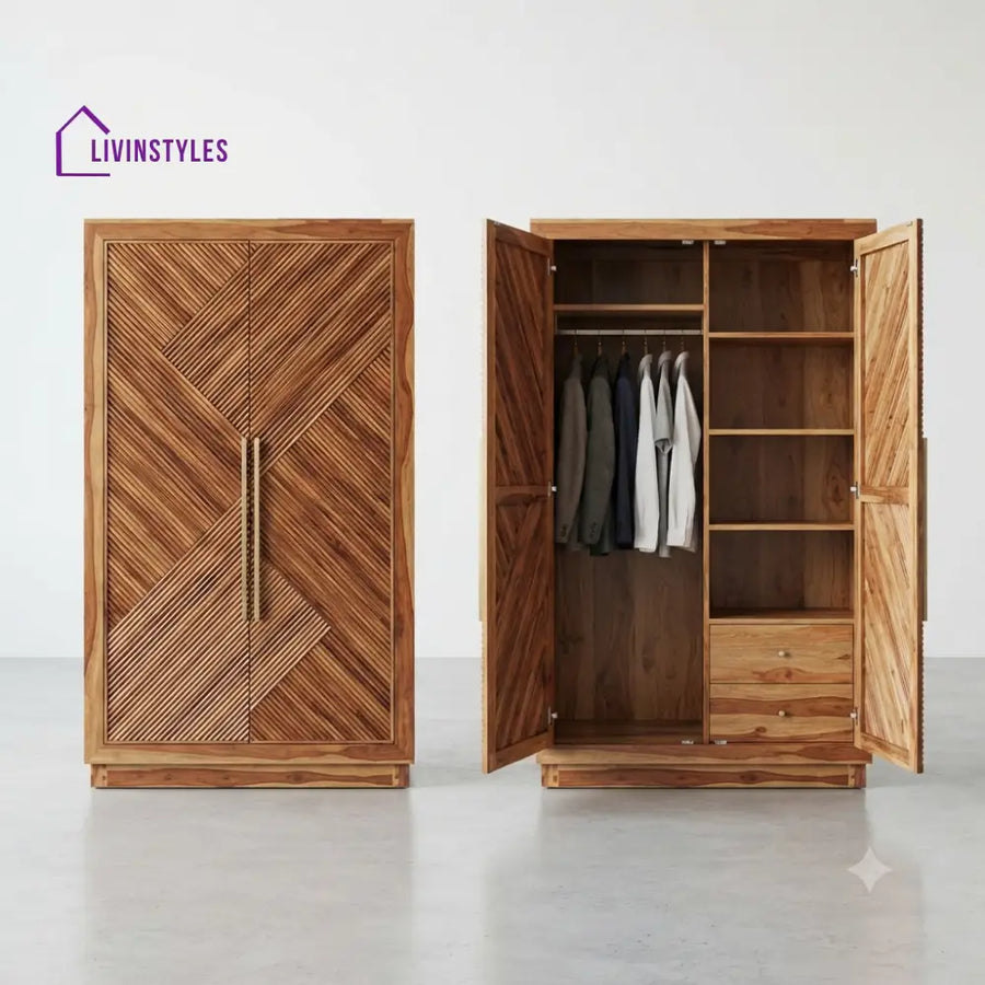Vaishnavi Wooden Wardrobe for Clothes | Cupboard for Clothes