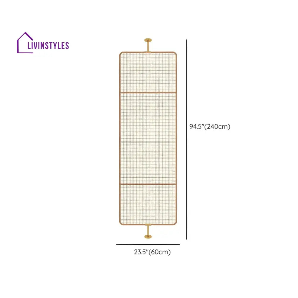 Valencia Wooden and Cane Weaving Room Partition for Living Room