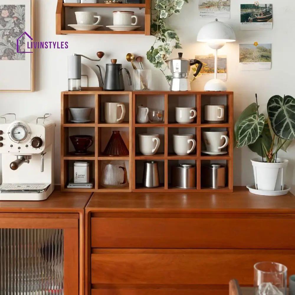 Valentin Solid Wood Storage Shelves | Kitchen Shelves