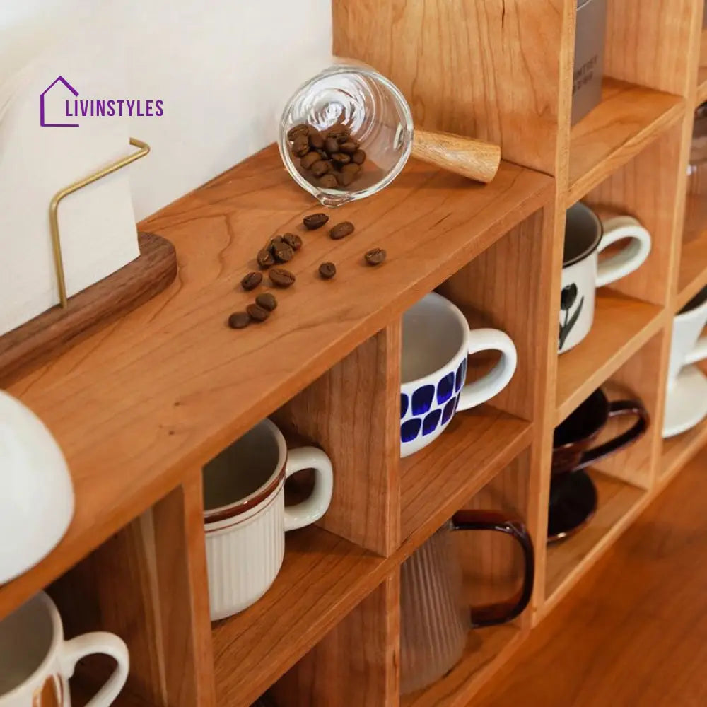 Valentin Solid Wood Storage Shelves | Kitchen Shelves