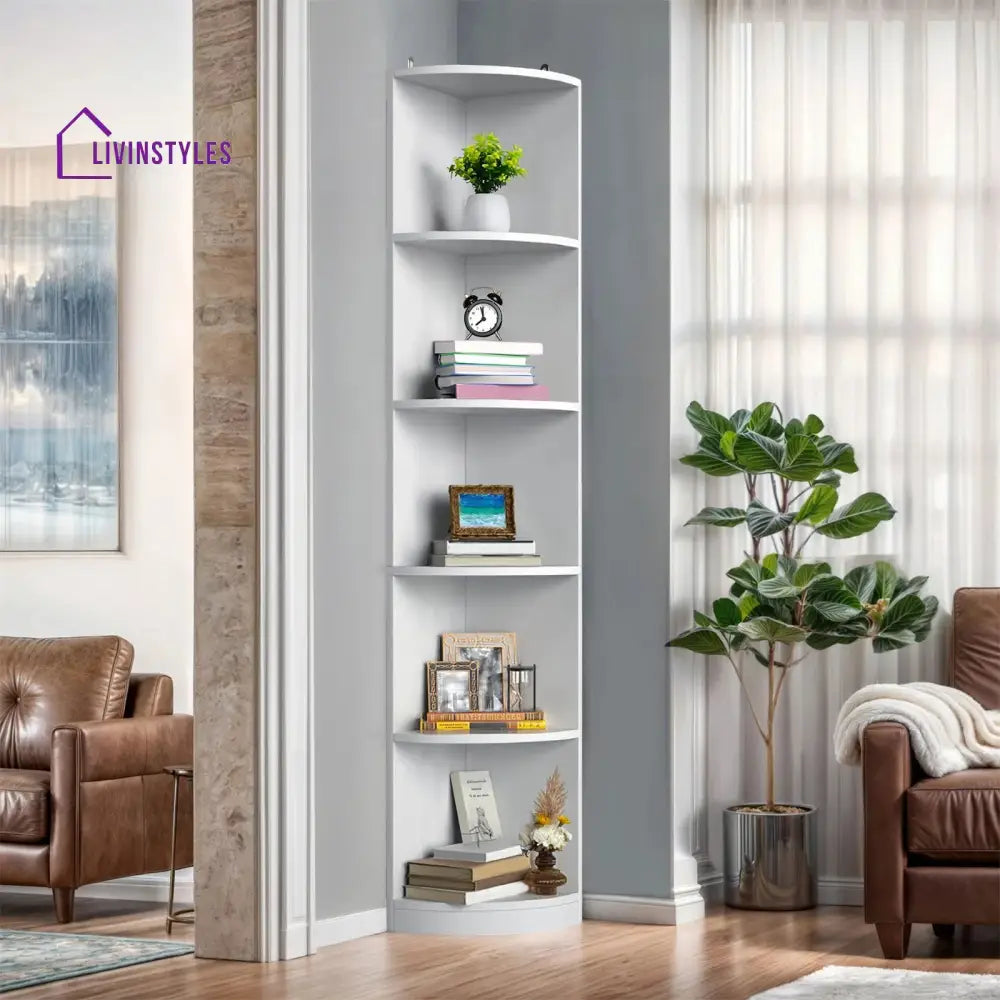 Valentina Engineered Wood Bookshelves | Bookshelf for Living Room | Bedroom | Drawing Room | Study Room