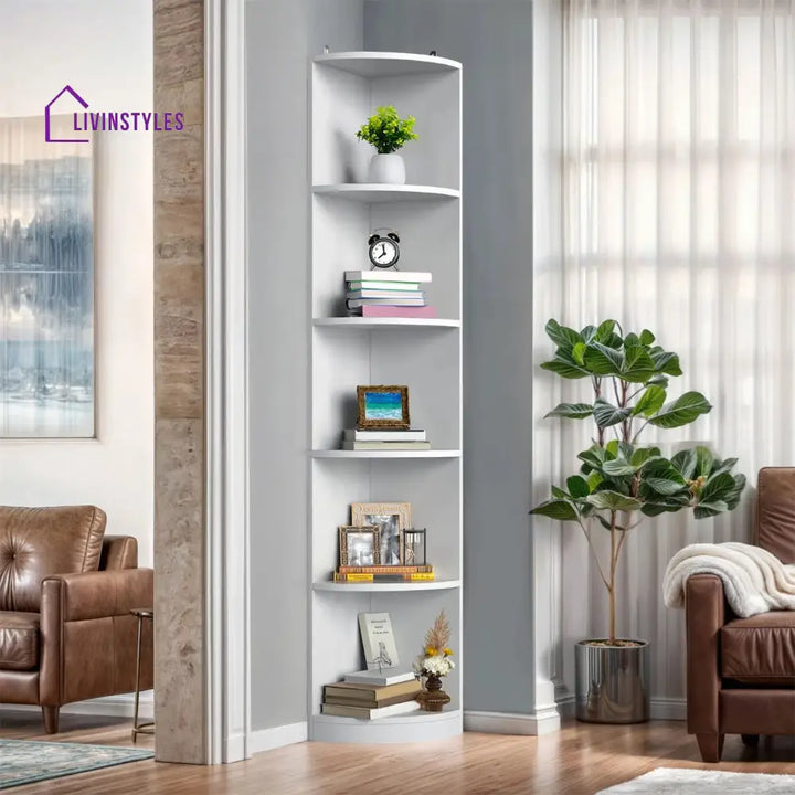 Valentina Engineered Wood Bookshelves | Bookshelf for Living Room | Bedroom | Drawing Room | Study Room