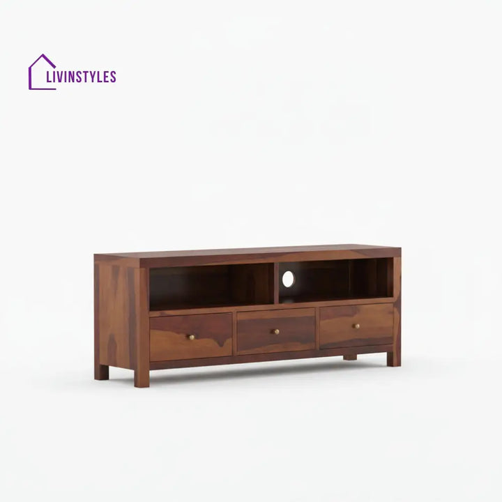 Valentina Sheesham Wood Tv Unit for Living Room