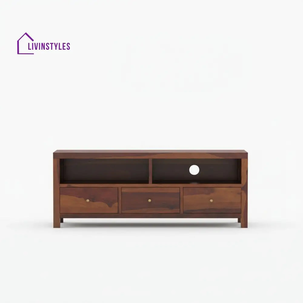 Valentina Sheesham Wood Tv Unit for Living Room