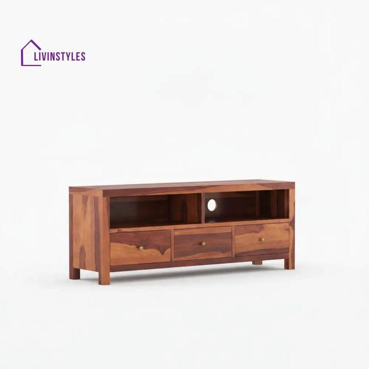 Valentina Sheesham Wood Tv Unit for Living Room