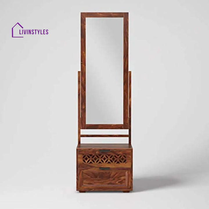 Valentina Solid Sheesham Wood Dresser With Two Drawer Dresser