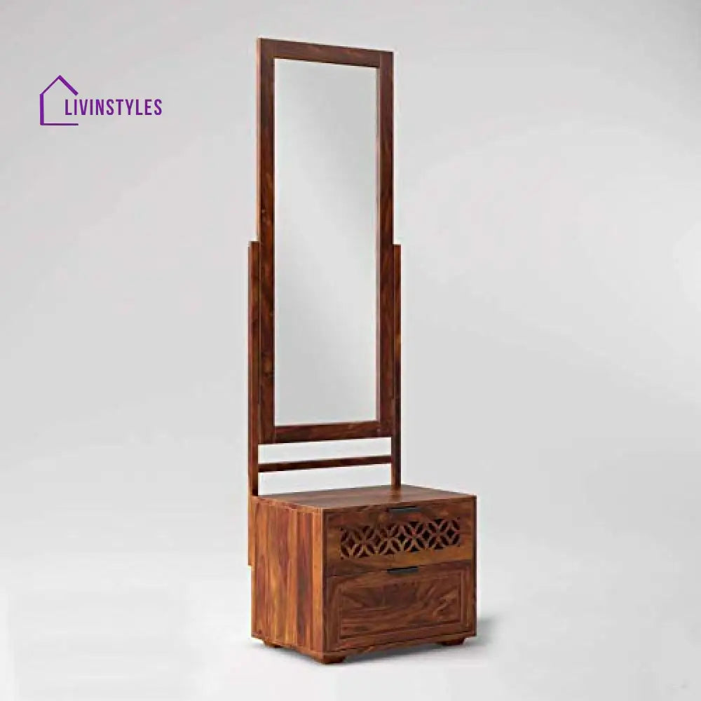 Valentina Solid Sheesham Wood Dresser With Two Drawer Dresser