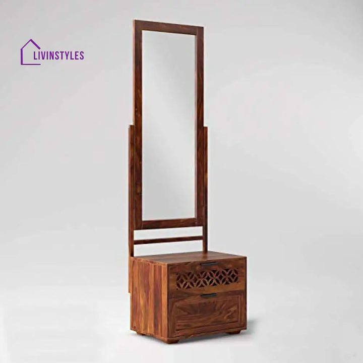 Valentina Solid Sheesham Wood Dresser With Two Drawer Dresser