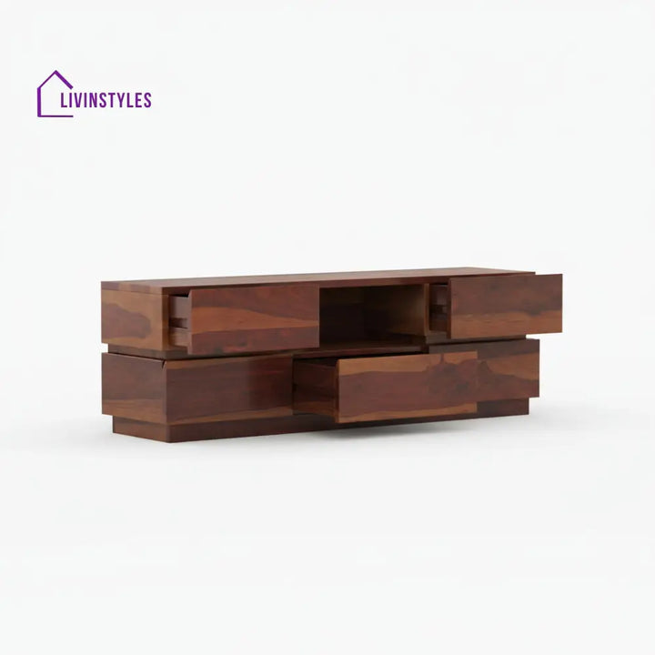 Valeria Sheesham Wood Tv Unit for Living Room