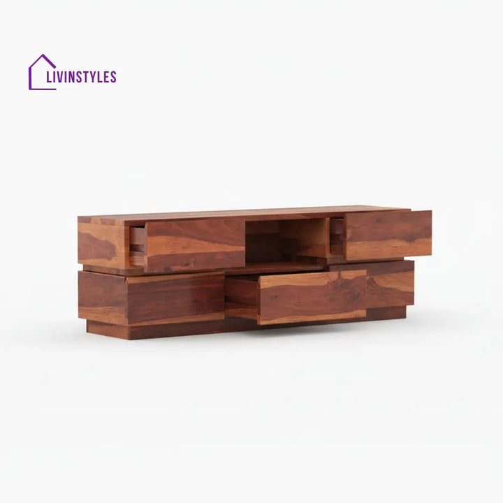 Valeria Sheesham Wood Tv Unit for Living Room