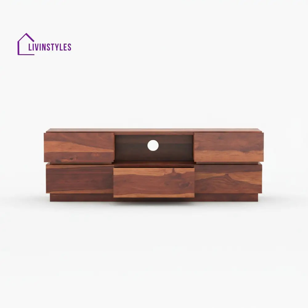 Valeria Sheesham Wood Tv Unit for Living Room