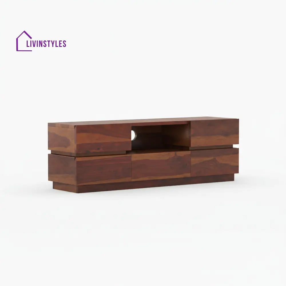 Valeria Sheesham Wood Tv Unit for Living Room