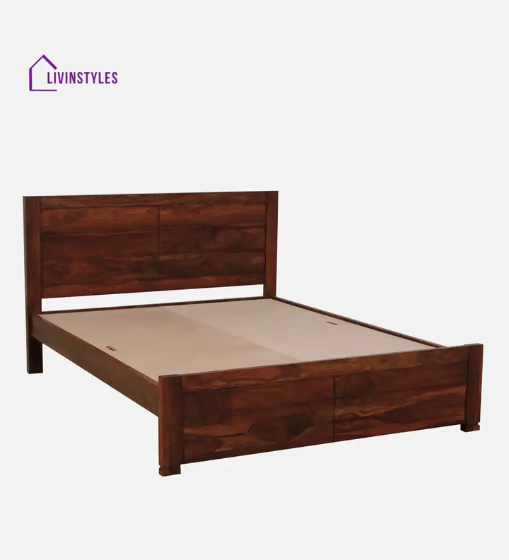 Moscow Contemporary Sheesham Wood Beds Bed without storage